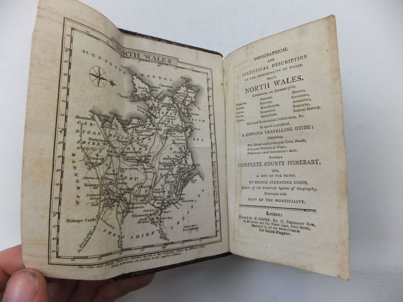 Photo of TOPOGRAPHICAL AND STATISTICAL DESCRIPTION OF THE PRINCIPALITY OF WALES (PARTS I AND II) written by Cooke, George Alexander published by C. Cooke (STOCK CODE: 2110101)  for sale by Stella & Rose's Books