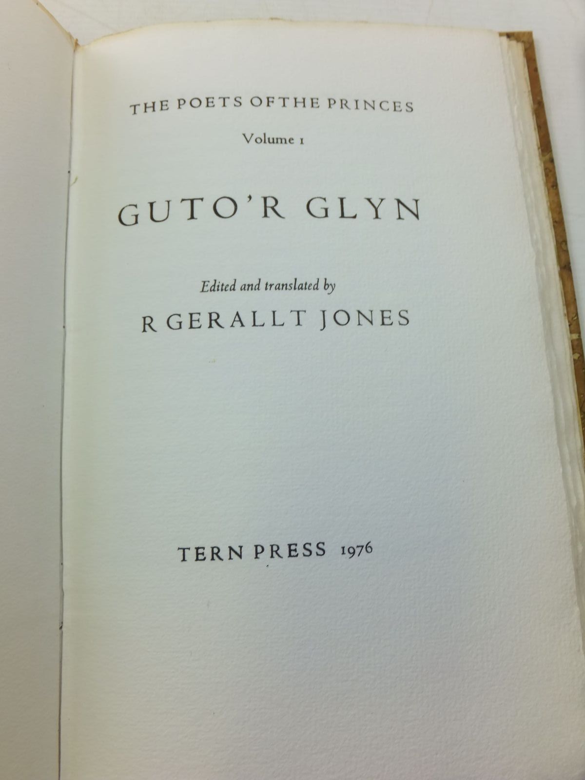 Photo of GUTO'R GLYN written by Jones, R. Gerallt illustrated by Parry, Nicholas published by Tern Press (STOCK CODE: 2111306)  for sale by Stella & Rose's Books