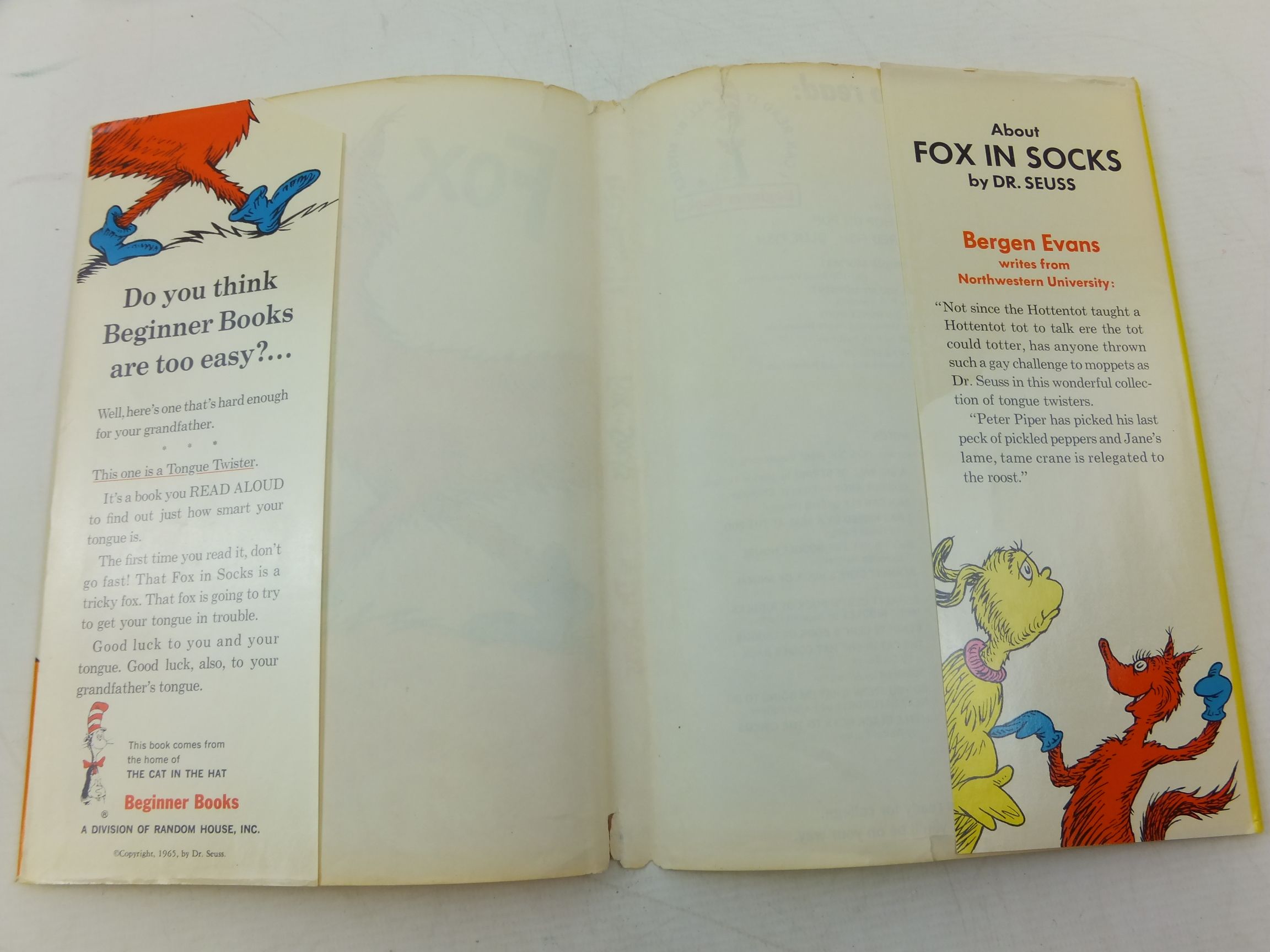 Photo of FOX IN SOCKS written by Seuss, Dr. illustrated by Seuss, Dr. published by Beginner Books, Random House (STOCK CODE: 2113310)  for sale by Stella & Rose's Books