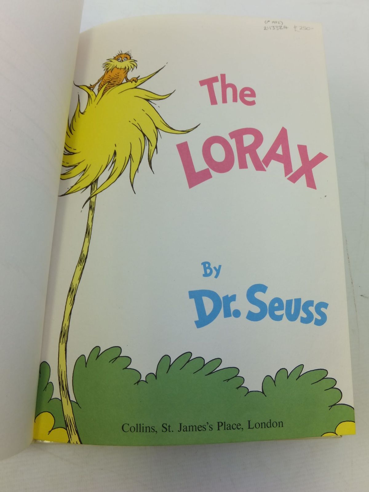 Stella & Rose'S Books : The Lorax Written By Dr. Seuss, Stock Code: 2113324