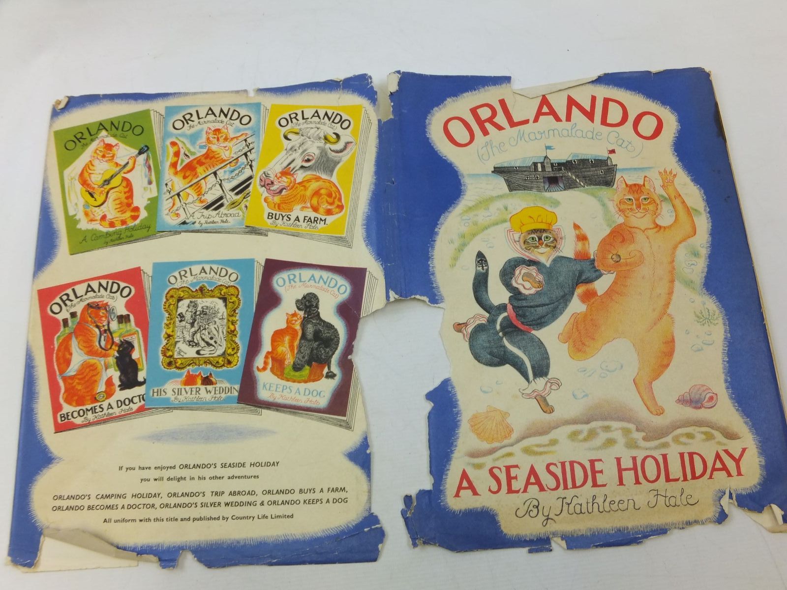 Photo of ORLANDO (THE MARMALADE CAT) A SEASIDE HOLIDAY written by Hale, Kathleen illustrated by Hale, Kathleen published by Country Life Limited (STOCK CODE: 2113326)  for sale by Stella & Rose's Books