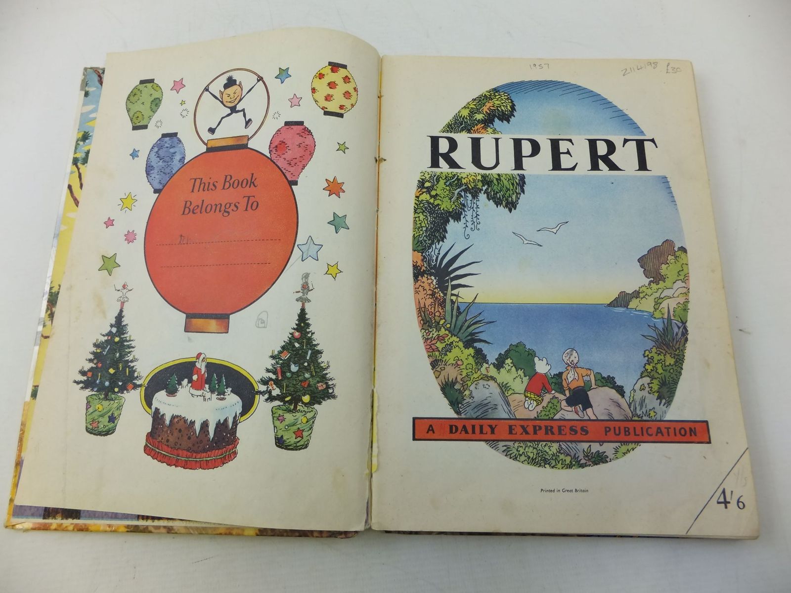 Photo of RUPERT ANNUAL 1957 written by Bestall, Alfred illustrated by Bestall, Alfred published by Daily Express (STOCK CODE: 2114198)  for sale by Stella & Rose's Books