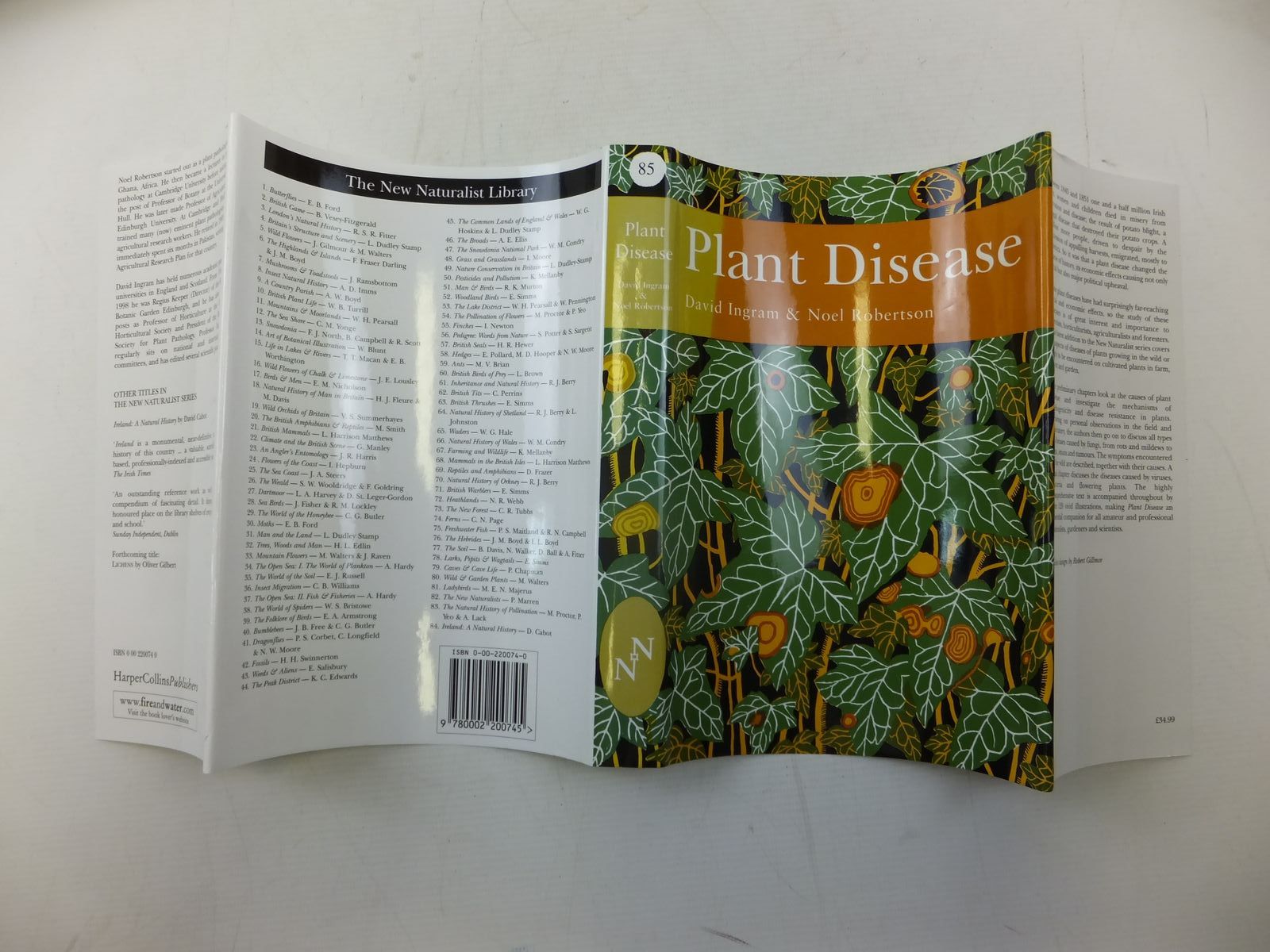 Photo of PLANT DISEASE A NATURAL HISTORY (NN 85) written by Ingram, David
Robertson, Noel published by Harper Collins (STOCK CODE: 2116240)  for sale by Stella & Rose's Books