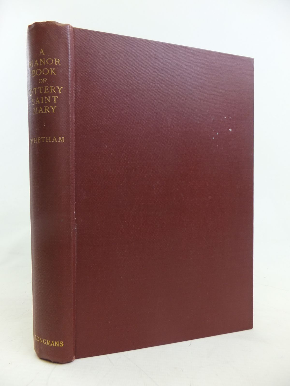 Photo of A MANOR BOOK OF OTTERY SAINT MARY written by Whetham, Catherine Durning Whetham, Margaret Whetham, W.C.D. published by Longmans, Green &amp; Co. (STOCK CODE: 2116763)  for sale by Stella & Rose's Books
