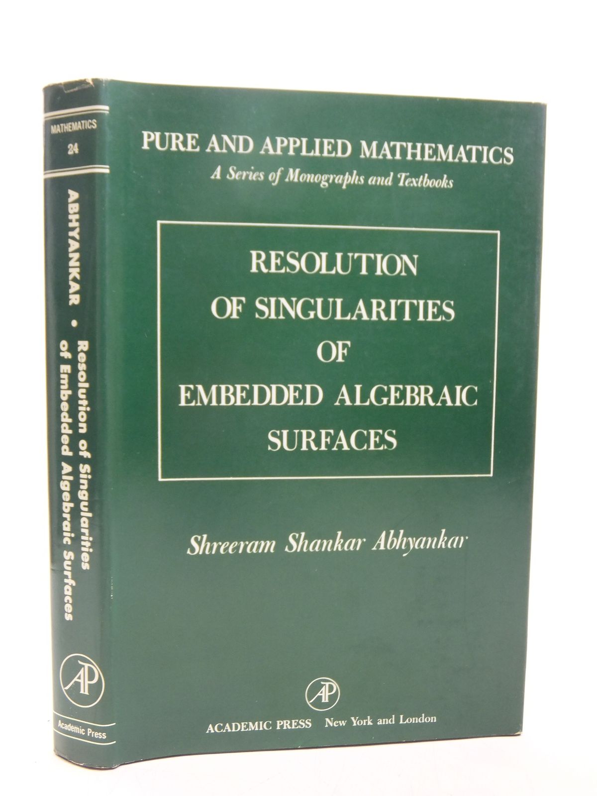Photo of RESOLUTION OF SINGULARITIES OF EMBEDDED ALGEBRAIC SURFACES written by Abhyankar, Shreeram Shankar published by Academic Press (STOCK CODE: 2118857)  for sale by Stella & Rose's Books