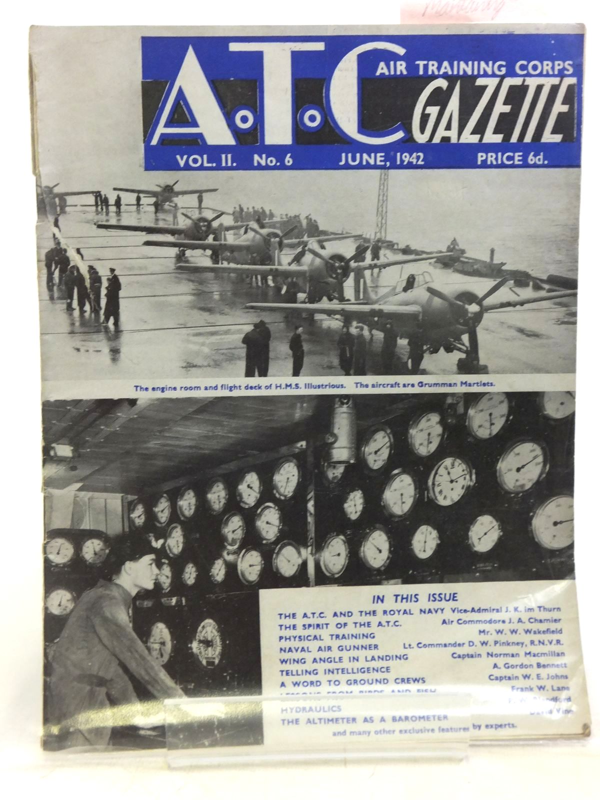 Photo of AIR TRAINING CORPS GAZETTE VOL. II No. 6 JUNE 1942- Stock Number: 2119953