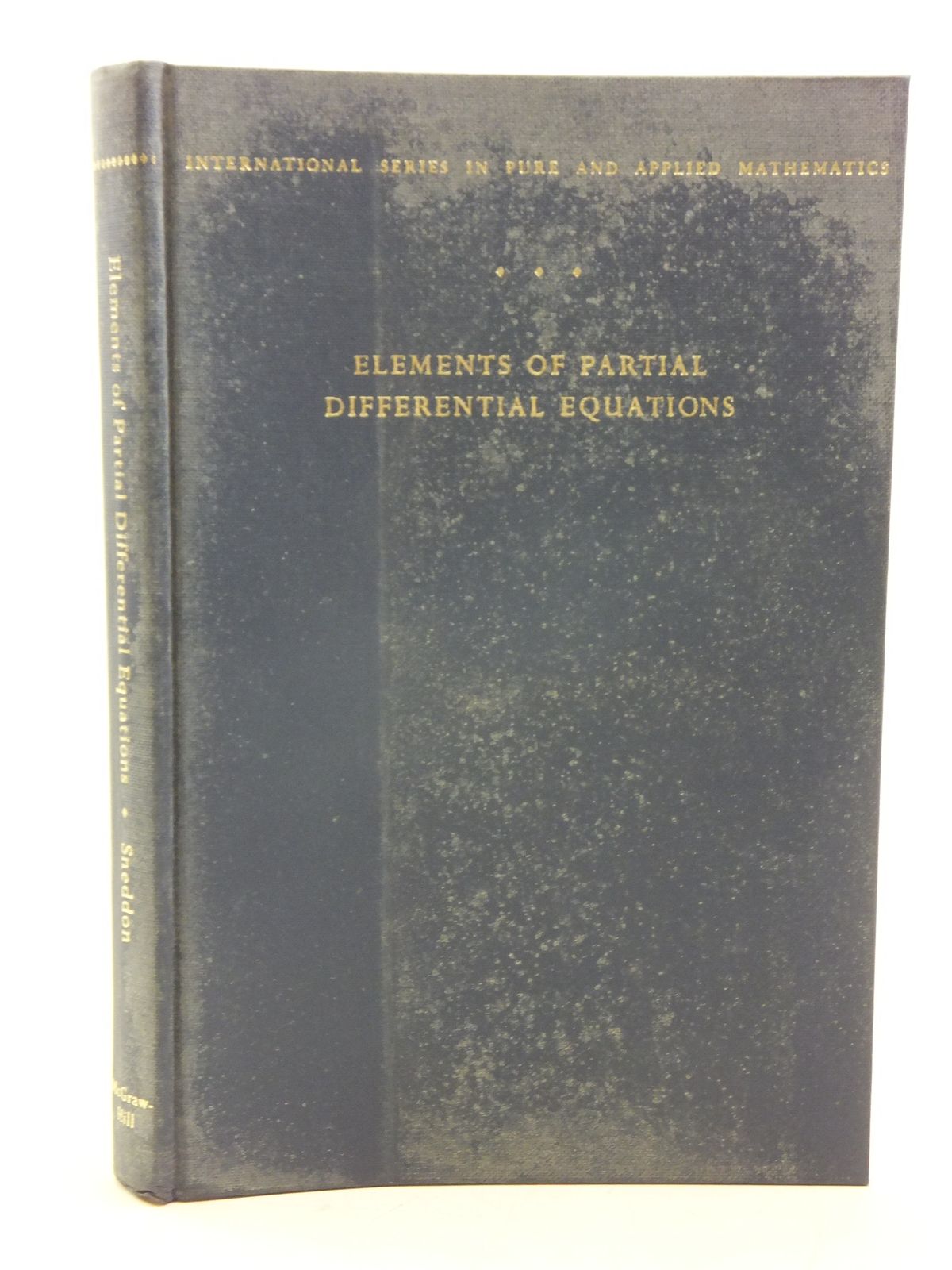 Photo of ELEMENTS OF PARTIAL DIFFERENTIAL EQUATIONS written by Sneddon, Ian N. published by McGraw-Hill Book Company (STOCK CODE: 2120119)  for sale by Stella & Rose's Books