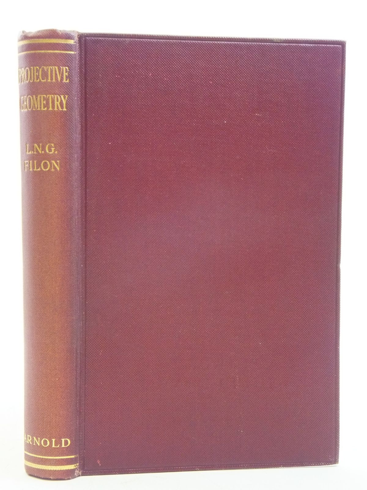 Photo of AN INTRODUCTION TO PROJECTIVE GEOMETRY written by Filon, L.N.G. published by Edward Arnold &amp; Co. (STOCK CODE: 2120469)  for sale by Stella & Rose's Books
