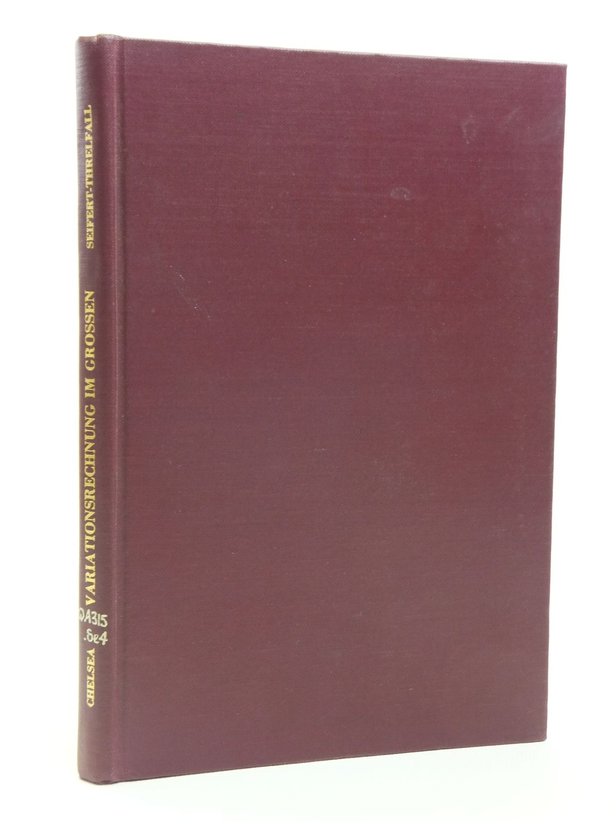 Photo of VARIATIONSRECHNUNG IM GROSSEN written by Seifert, H. Threlfall, W. published by Chelsea Publishing Co. (STOCK CODE: 2120728)  for sale by Stella & Rose's Books