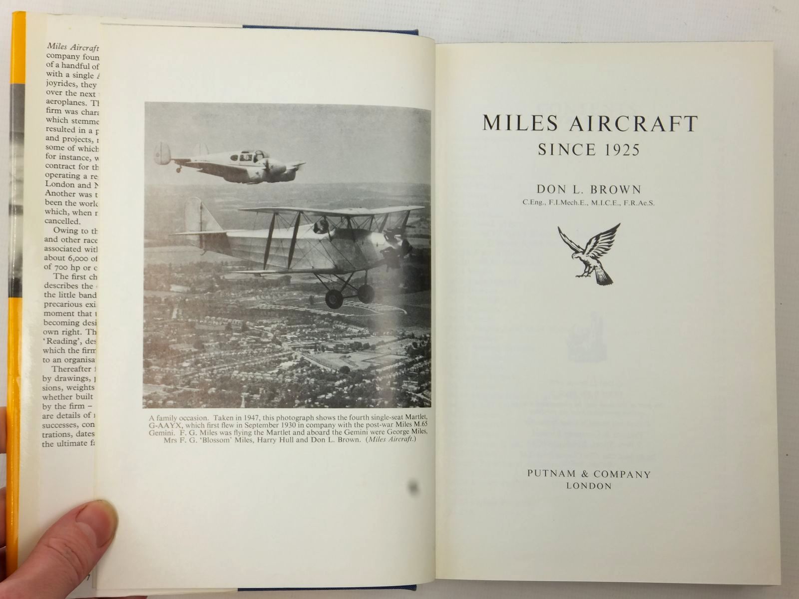 Stella & Rose's Books : MILES AIRCRAFT SINCE 1925 Written By Don. L ...