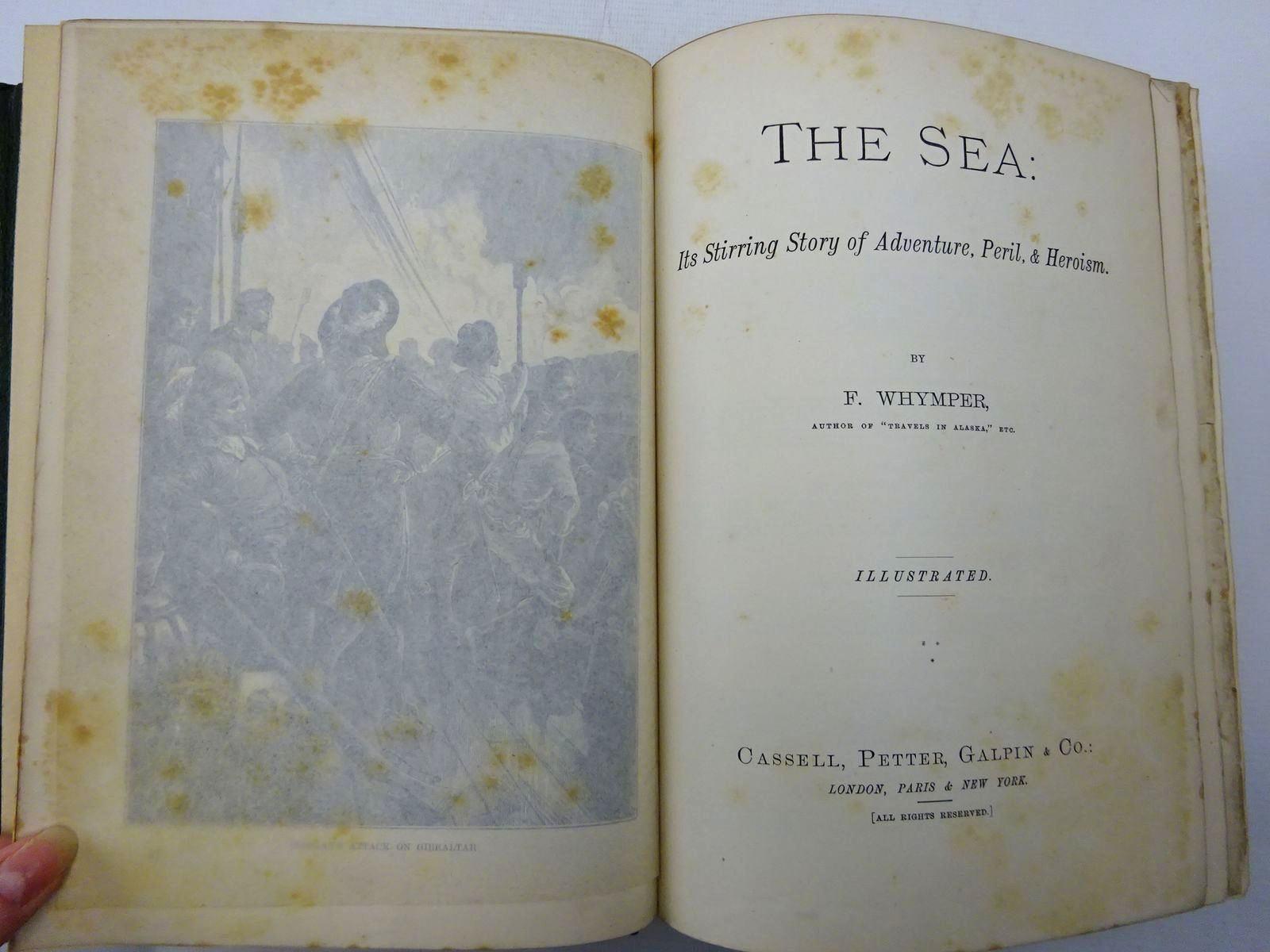 Photo of THE SEA (2 VOLUMES) written by Whymper, F. published by Cassell Petter & Galpin (STOCK CODE: 2128580)  for sale by Stella & Rose's Books
