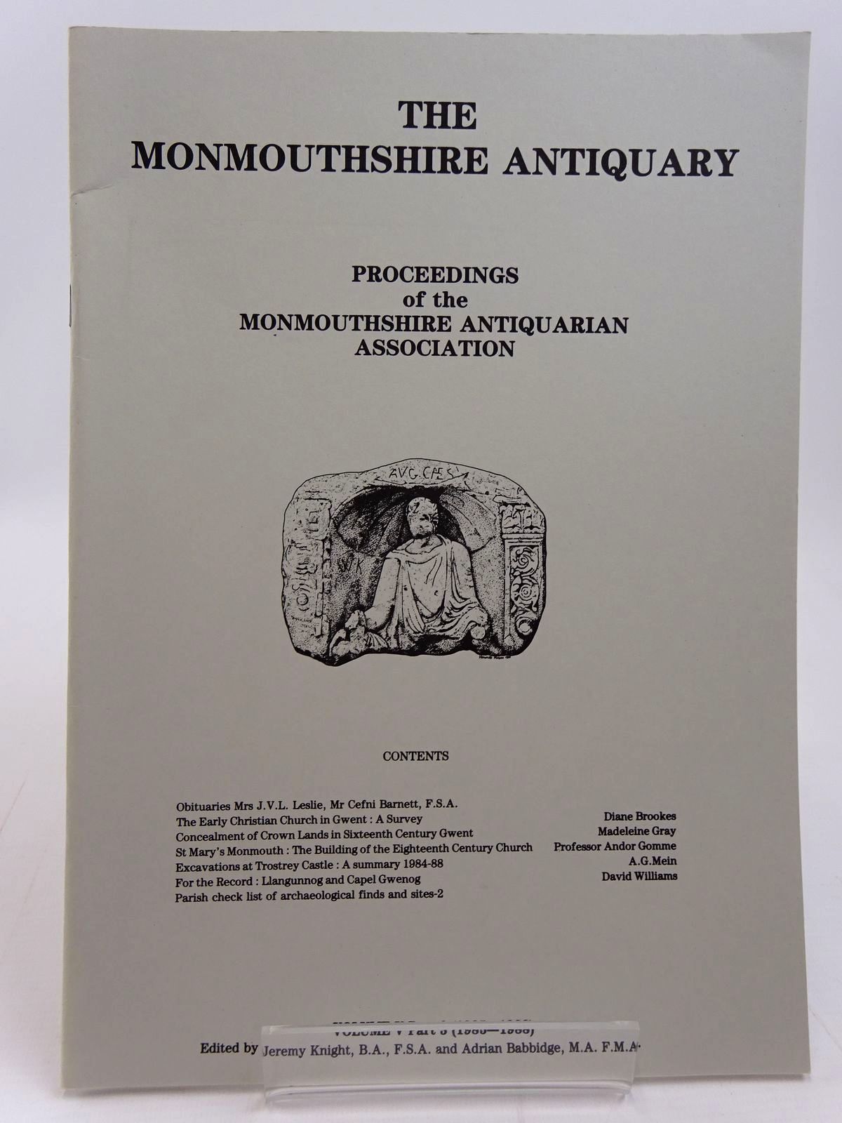 Photo of THE MONMOUTHSHIRE ANTIQUARY VOLUME V PART 3 written by Knight, Jeremy
et al,  published by Monmouthshire Antiquarian Association (STOCK CODE: 2130979)  for sale by Stella & Rose's Books