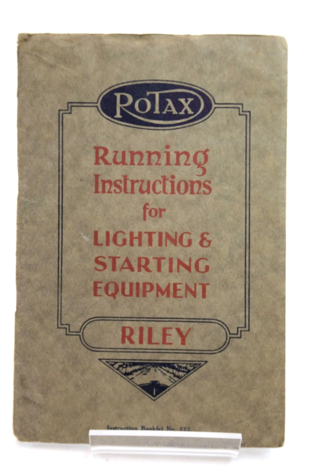 Stella & Rose's Books RUNNING INSTRUCTIONS FOR ROTAX ELECTRIC