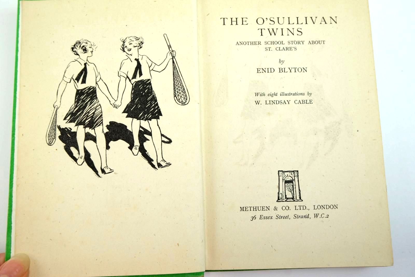Photo of THE O'SULLIVAN TWINS written by Blyton, Enid illustrated by Cable, W. Lindsay published by Methuen & Co. Ltd. (STOCK CODE: 2135774)  for sale by Stella & Rose's Books