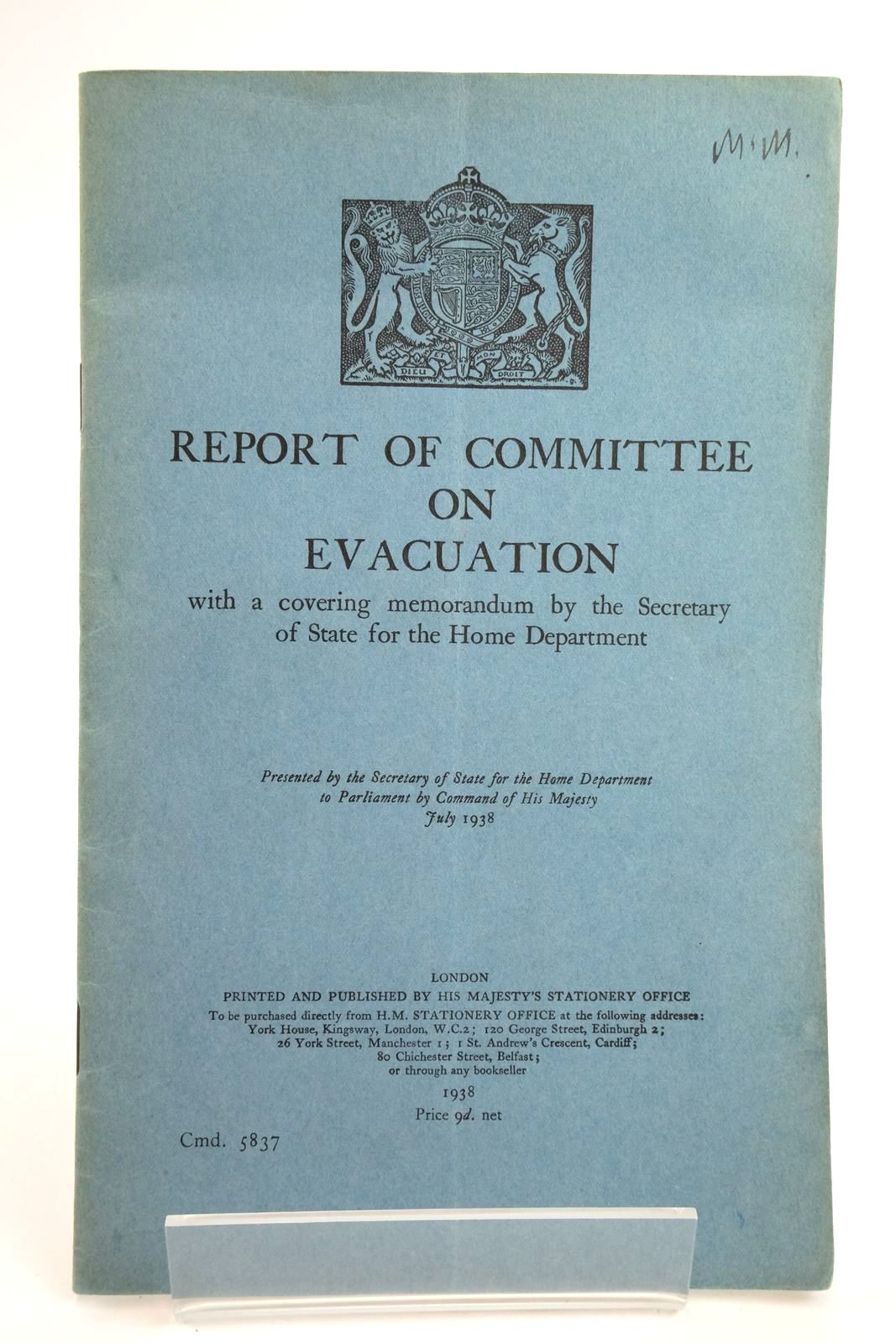 Photo of REPORT OF COMMITTEE ON EVACUATION- Stock Number: 2135888