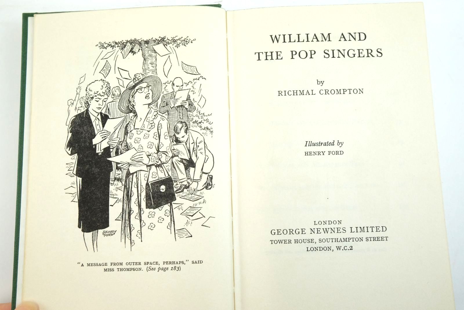 Photo of WILLIAM AND THE POP SINGERS written by Crompton, Richmal illustrated by Ford, Henry published by George Newnes Ltd. (STOCK CODE: 2136149)  for sale by Stella & Rose's Books