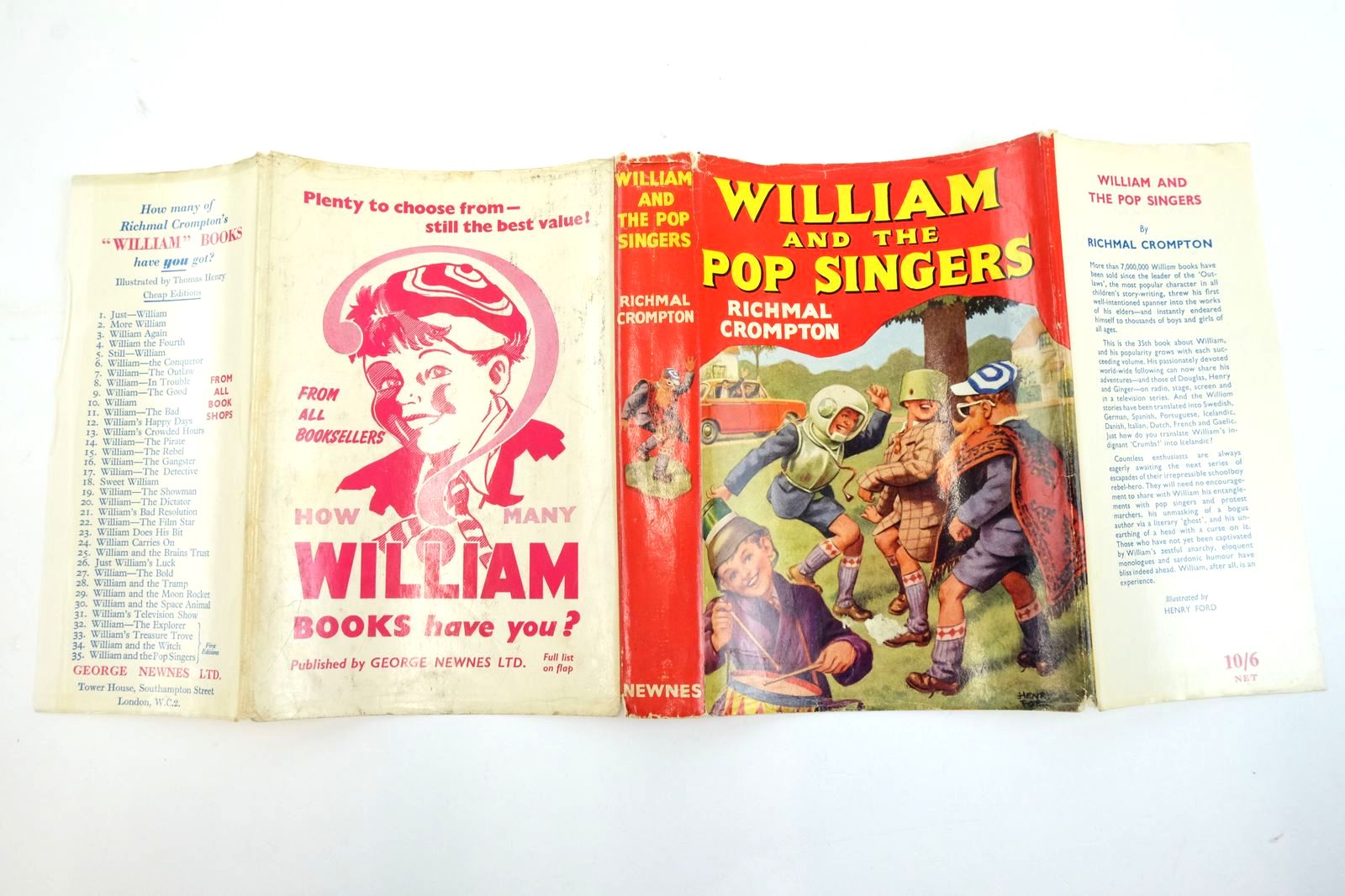 Photo of WILLIAM AND THE POP SINGERS written by Crompton, Richmal illustrated by Ford, Henry published by George Newnes Ltd. (STOCK CODE: 2136149)  for sale by Stella & Rose's Books