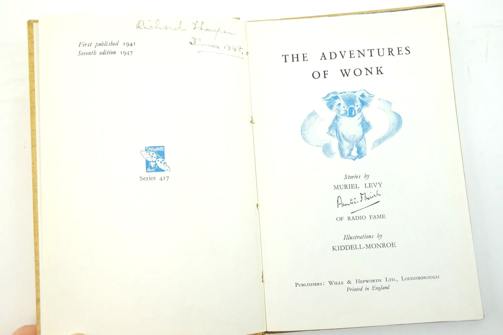 Photo of THE ADVENTURES OF WONK - STRAWBERRIES AND CREAM written by Levy, Muriel illustrated by Kiddell-Monroe, Joan published by Wills & Hepworth Ltd. (STOCK CODE: 2136918)  for sale by Stella & Rose's Books
