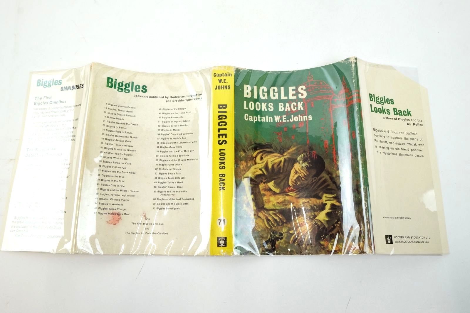 Photo of BIGGLES LOOKS BACK written by Johns, W.E. illustrated by Stead,  published by Hodder & Stoughton (STOCK CODE: 2137306)  for sale by Stella & Rose's Books