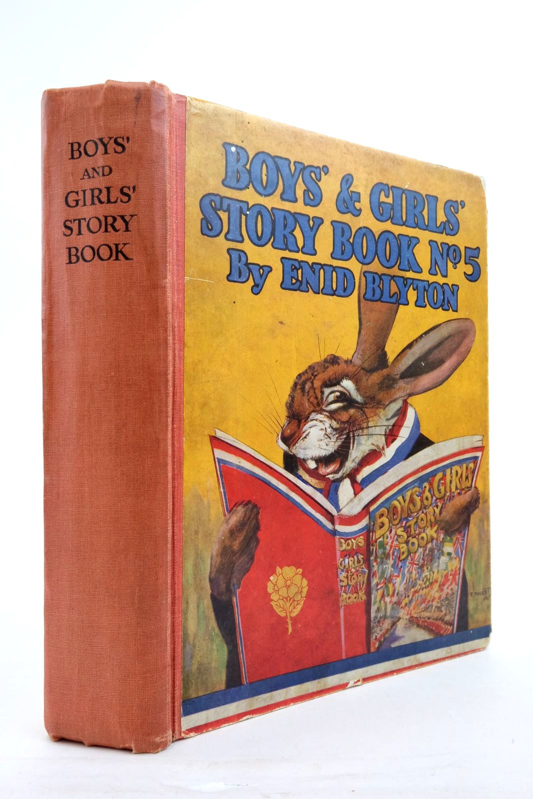 Photo of BOYS' AND GIRLS' STORY BOOK No. 5 written by Blyton, Enid illustrated by Davie, E.H.
Thorp, Marjorie
Adamson, Lorna
Venus, Sylvia
Aris, Ernest A. published by News Chronicle (STOCK CODE: 2137675)  for sale by Stella & Rose's Books
