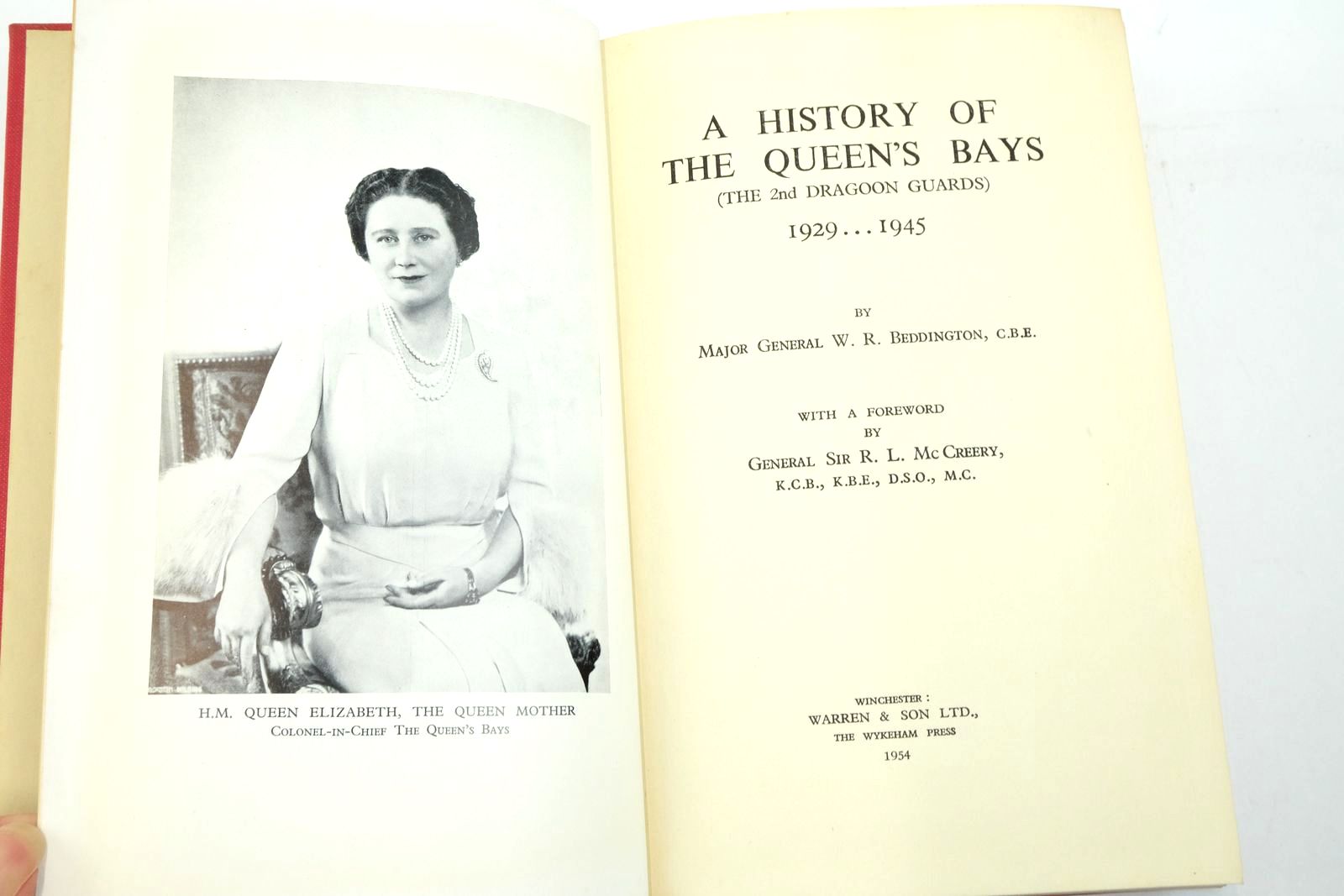 Photo of A HISTORY OF THE QUEEN'S BAYS (THE 2ND DRAGOON GUARDS) 1929...1945 written by Beddington, W.R.
McCreery, R.L. published by Warren and Son Ltd. (STOCK CODE: 2137732)  for sale by Stella & Rose's Books
