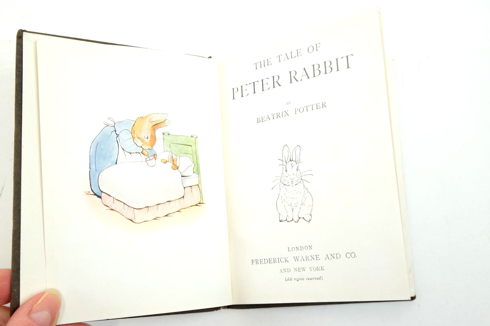 Photo of THE TALE OF PETER RABBIT written by Potter, Beatrix illustrated by Potter, Beatrix published by Frederick Warne & Co. (STOCK CODE: 2137919)  for sale by Stella & Rose's Books