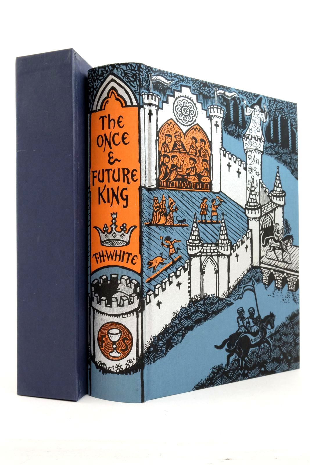 Photo of THE ONCE AND FUTURE KING written by White, T.H. Crossley-Holland, Kevin illustrated by Lawrence, John published by Folio Society (STOCK CODE: 2138301)  for sale by Stella & Rose's Books