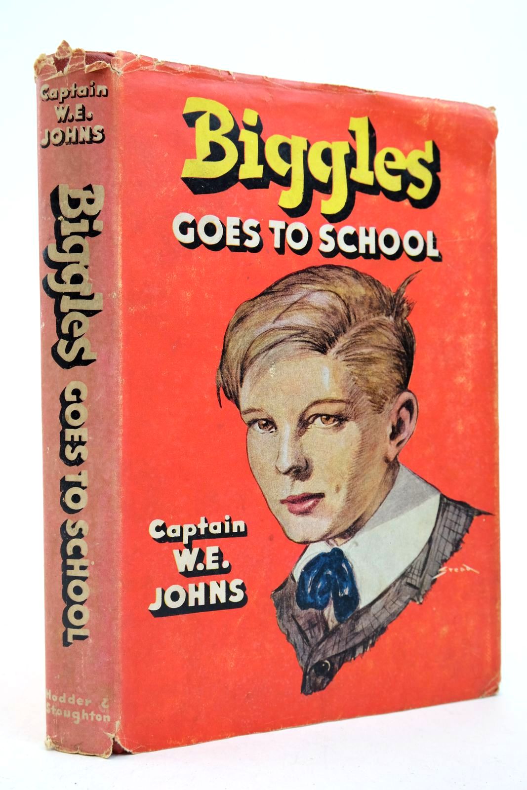 Photo of BIGGLES GOES TO SCHOOL written by Johns, W.E. illustrated by Stead,  published by Hodder & Stoughton (STOCK CODE: 2139727)  for sale by Stella & Rose's Books