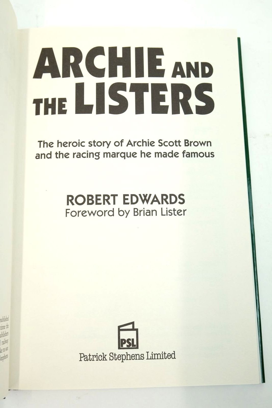 Photo of ARCHIE AND THE LISTERS written by Edwards, Robert published by Patrick Stephens Limited (STOCK CODE: 2139931)  for sale by Stella & Rose's Books