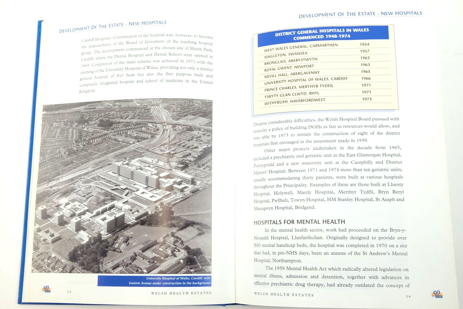 Photo of 50 YEARS OF THE NATIONAL HEALTH SERVICE ESTATE IN WALES 1948 - 1998 written by Griffiths, Delme published by Welsh Health Estates (STOCK CODE: 2139999)  for sale by Stella & Rose's Books