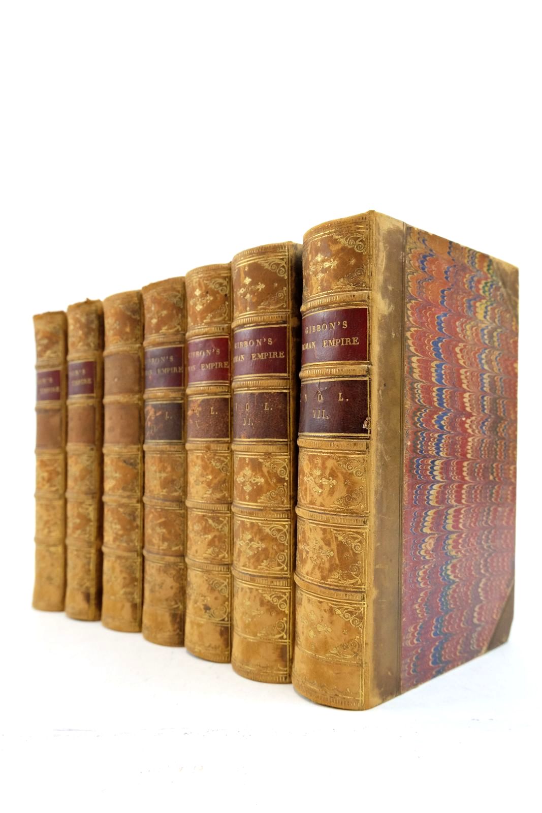 Photo of THE HISTORY OF THE DECLINE AND FALL OF THE ROMAN EMPIRE (7 VOLUMES)- Stock Number: 2140764