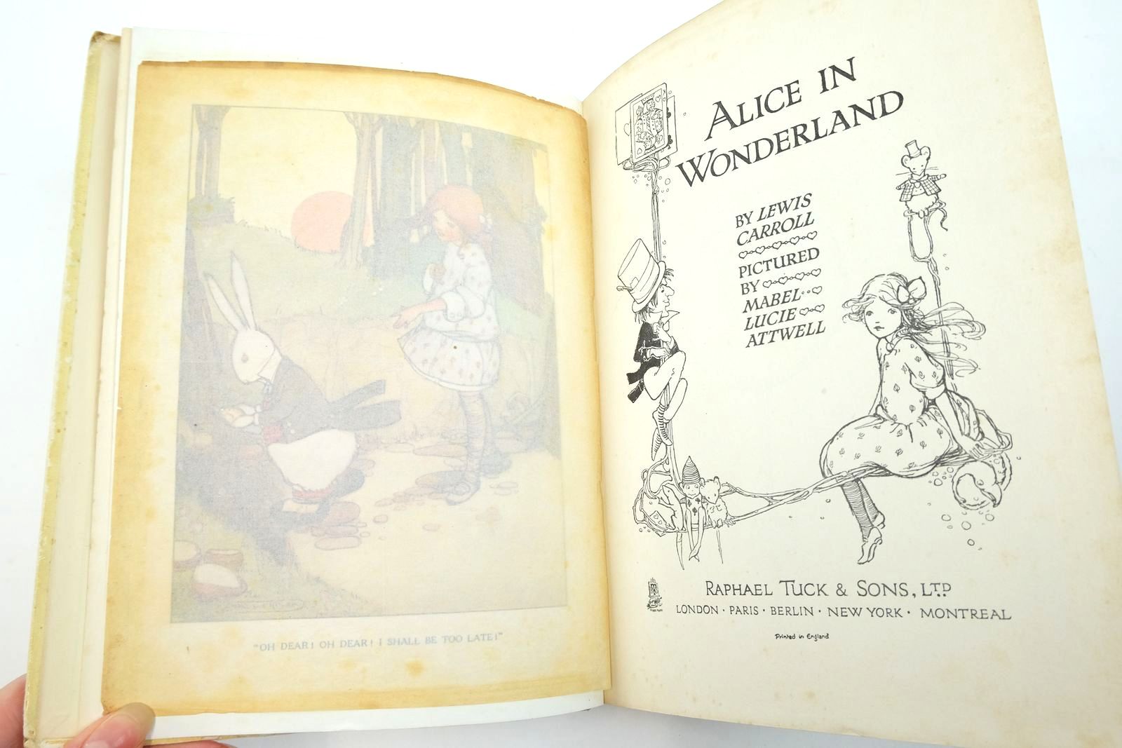Photo of ALICE IN WONDERLAND written by Carroll, Lewis illustrated by Attwell, Mabel Lucie published by Raphael Tuck & Sons Ltd. (STOCK CODE: 2140946)  for sale by Stella & Rose's Books