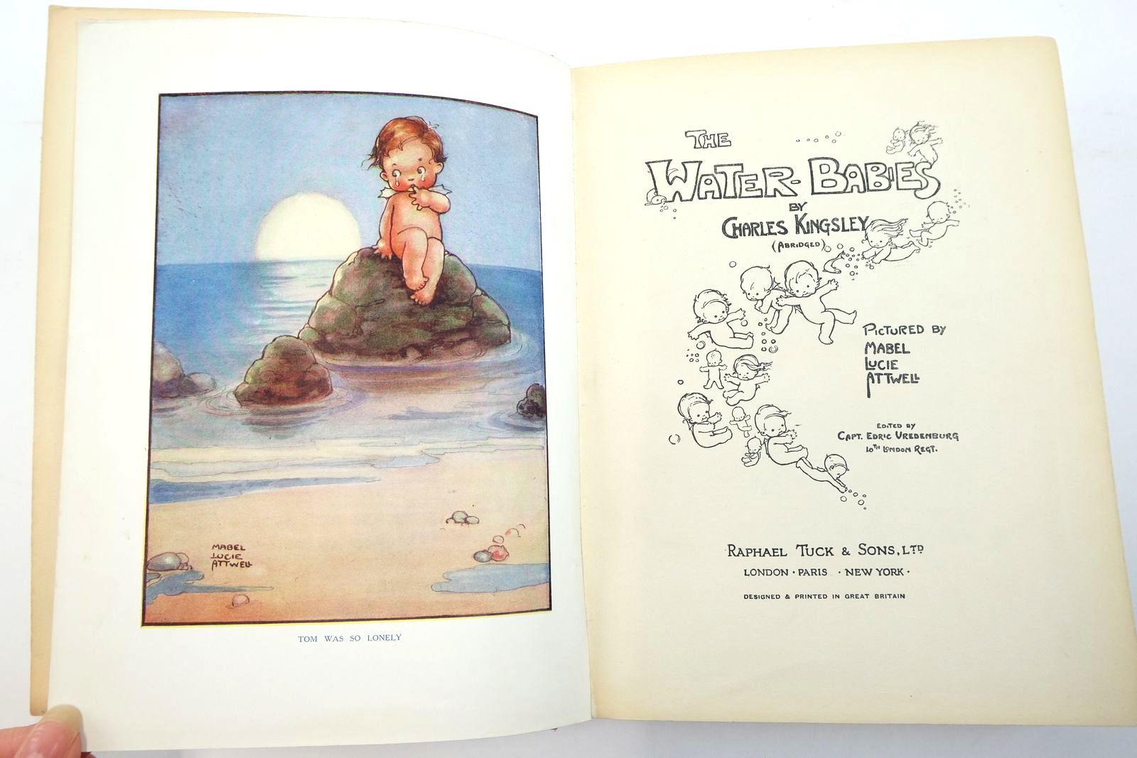 Photo of THE WATER BABIES written by Kingsley, Charles illustrated by Attwell, Mabel Lucie published by Raphael Tuck & Sons Ltd. (STOCK CODE: 2140948)  for sale by Stella & Rose's Books