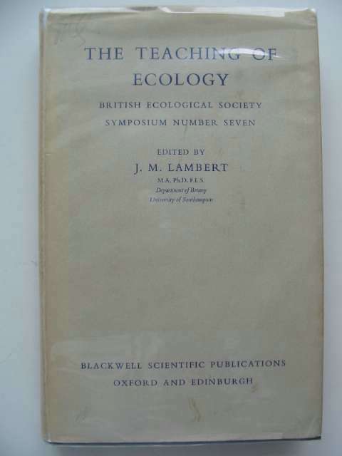 Photo of THE TEACHING OF ECOLOGY- Stock Number: 554517