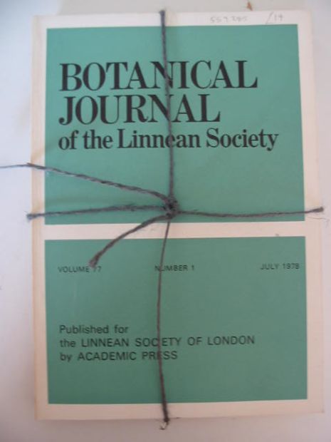 Photo of BOTANICAL JOURNAL OF THE LINNEAN SOCIETY VOLUME 77 published by Academic Press (STOCK CODE: 559285)  for sale by Stella & Rose's Books