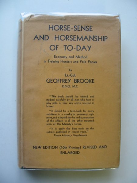 Photo of HORSE-SENSE AND HORSEMANSHIP OF TO-DAY- Stock Number: 564475