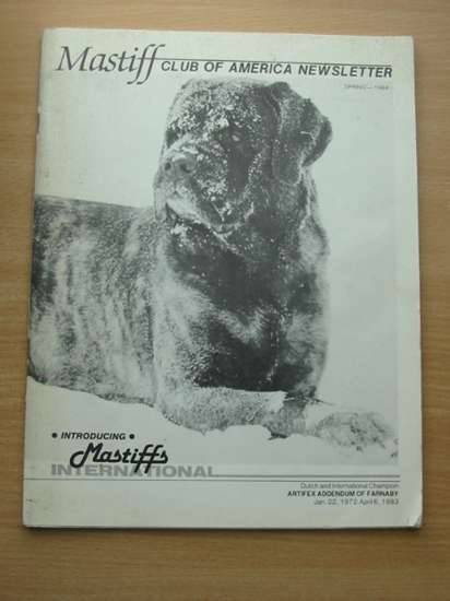Photo of MASTIFF CLUB OF AMERICA NEWSLETTER published by Mastiff Club Of America (STOCK CODE: 572458)  for sale by Stella & Rose's Books