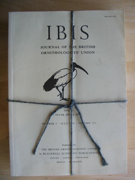 Photo of THE IBIS VOLUME 131 published by British Ornithologists' union (STOCK CODE: 575697)  for sale by Stella & Rose's Books