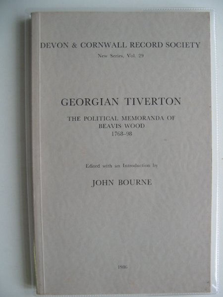 Photo of GEORGIAN TIVERTON written by Bourne, John published by Devon and Cornwall Record Society (STOCK CODE: 578578)  for sale by Stella & Rose's Books