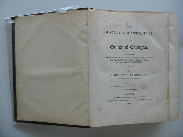 Photo of THE HISTORY AND ANTIQUITIES OF THE COUNTY OF CARDIGAN written by Meyrick, Samuel Rush published by Longman, Hurst, Rees And Orme (STOCK CODE: 586304)  for sale by Stella & Rose's Books