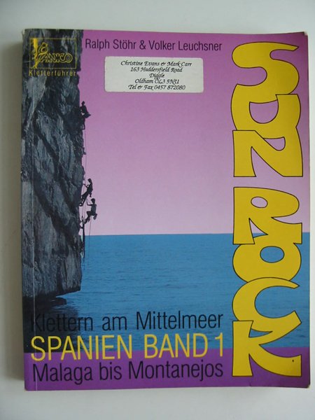 Photo of SUN ROCK SPANIEN BAND 1 written by Stohr, Ralph Leuchsner, Volker published by Panico Alpinverlag (STOCK CODE: 594208)  for sale by Stella & Rose's Books