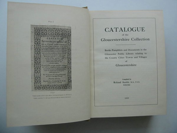 Photo of CATALOGUE OF THE GLOUCESTERSHIRE COLLECTION written by Austin, Roland published by Gloucestershire County Library (STOCK CODE: 598039)  for sale by Stella & Rose's Books
