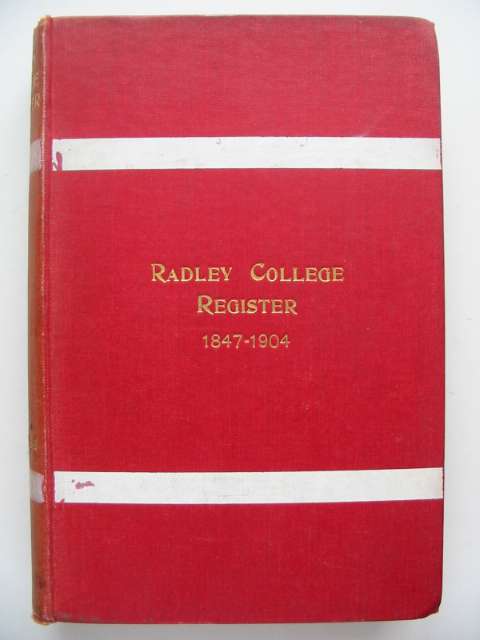 Photo of ST. PETER'S COLLEGE RADLEY REGISTER 1847-1904 published by Alden & Company Limited (STOCK CODE: 629985)  for sale by Stella & Rose's Books