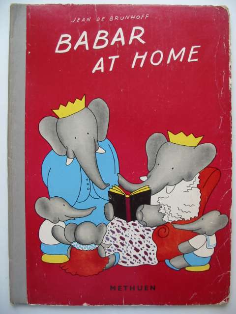 Photo of BABAR AT HOME written by De Brunhoff, Jean illustrated by De Brunhoff, Jean published by Methuen & Co. Ltd. (STOCK CODE: 630036)  for sale by Stella & Rose's Books