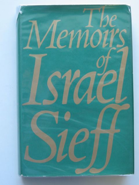 Photo of MEMOIRS written by Sieff, Israel published by Weidenfeld and Nicolson (STOCK CODE: 653570)  for sale by Stella & Rose's Books