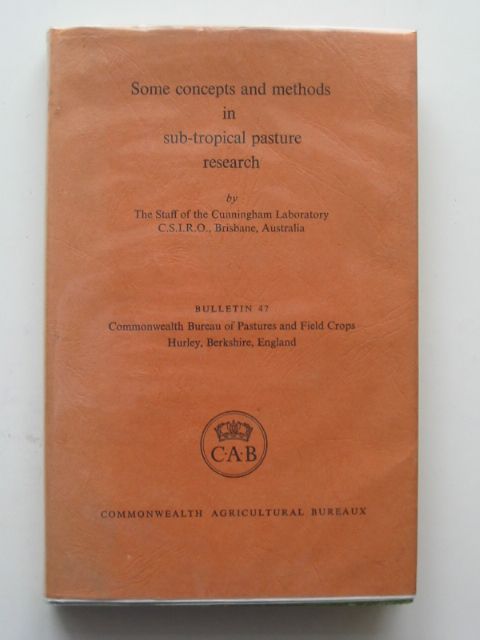 Photo of SOME CONCEPTS AND METHODS IN SUB-TROPICAL PASTURE RESEARCH published by Commonwealth Agricultural Bureaux (STOCK CODE: 665110)  for sale by Stella & Rose's Books