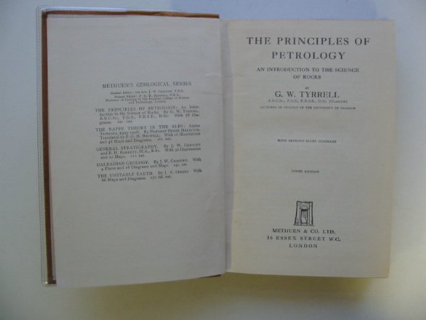 Photo of THE PRINCIPLES OF PETROLOGY- Stock Number: 692765
