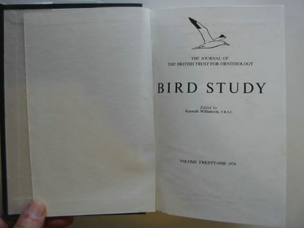Photo of BIRD STUDY VOLS. 21-22 written by Williamson, Kenneth published by British Trust for Ornithology (STOCK CODE: 696267)  for sale by Stella & Rose's Books