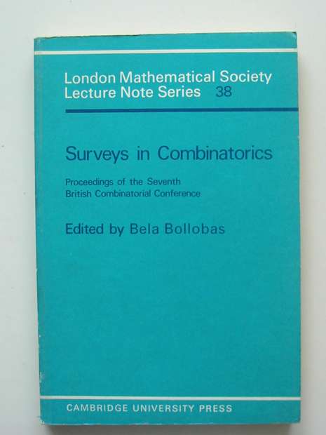 Photo of SURVEYS IN COMBINATORICS written by Bollobas, Bela published by Cambridge University Press (STOCK CODE: 807444)  for sale by Stella & Rose's Books