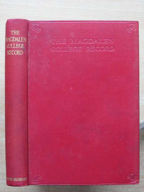 Photo of THE MAGDALEN COLLEGE RECORD 1934 written by Benecke, P.V.M. published by John Murray (STOCK CODE: 807703)  for sale by Stella & Rose's Books